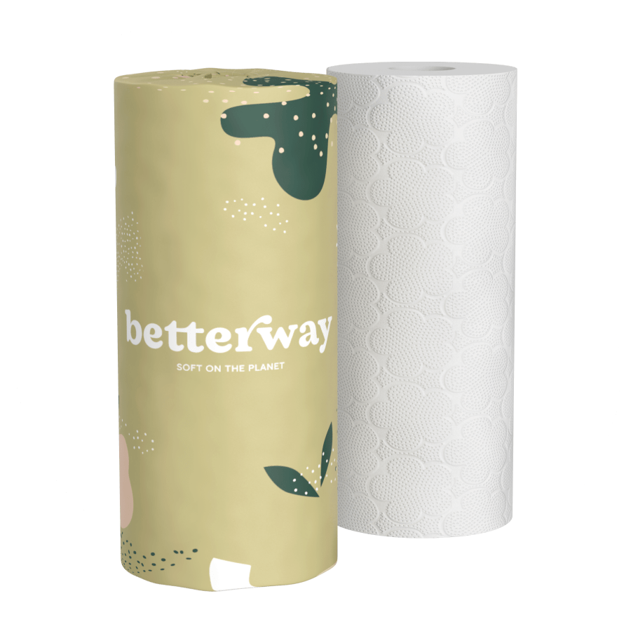 Betterway Bamboo 3-Ply Toilet Paper - Eco Friendly & Septic Safe - 12  Double Rolls