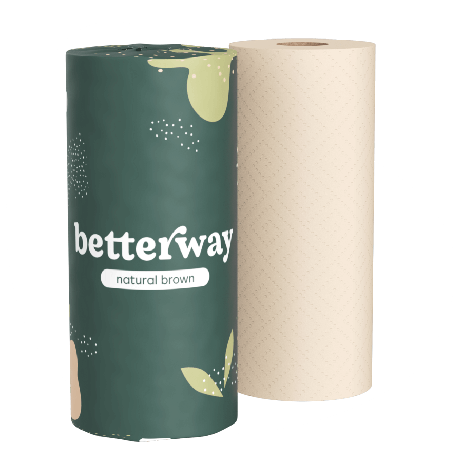 Natural Brown (unbleached) bamboo paper towel – Betterway