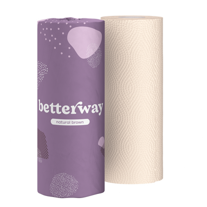 Natural Brown Bamboo Paper Towels (8 rolls)