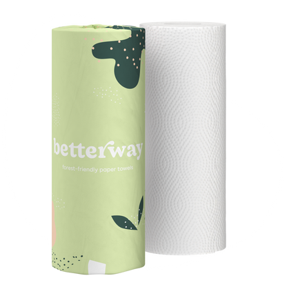 Classic White Bamboo Paper Towels (6 rolls)