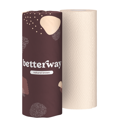 Natural Brown Bamboo Paper Towels (8 rolls)