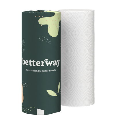 Classic White Bamboo Paper Towels (6 rolls)