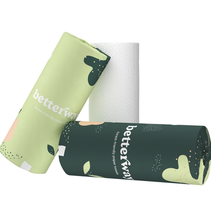 Classic White Bamboo Paper Towels (6 rolls)