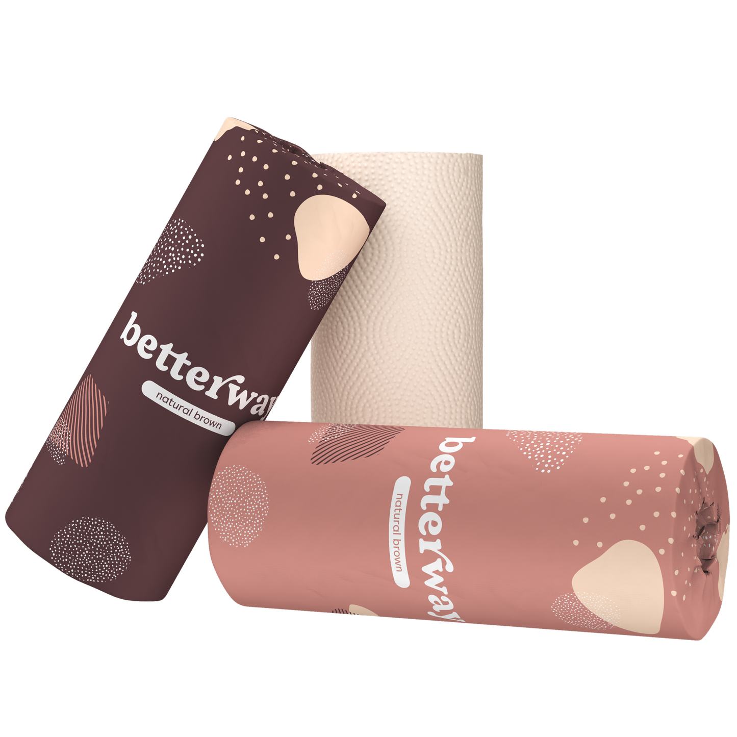 Natural Brown Bamboo Paper Towels (8 rolls)