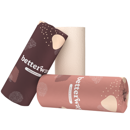 Natural Brown Bamboo Paper Towels (8 rolls)