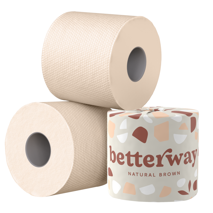 100% Bamboo Toilet Paper. Soft on the planet, and soft on you. – Betterway