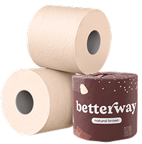 Natural Brown Bamboo Double Rolls