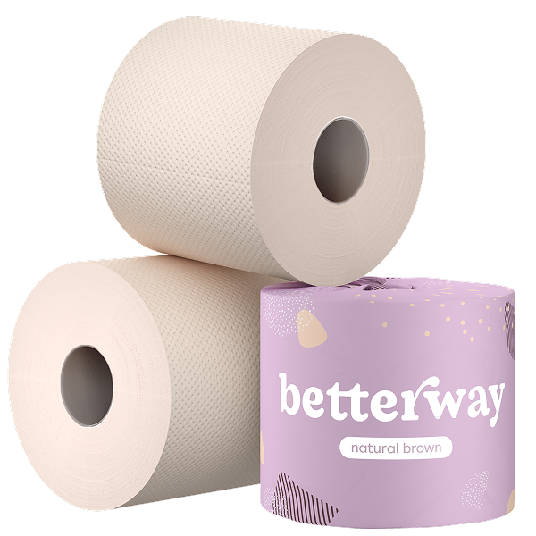 Natural Brown Bamboo Double Rolls