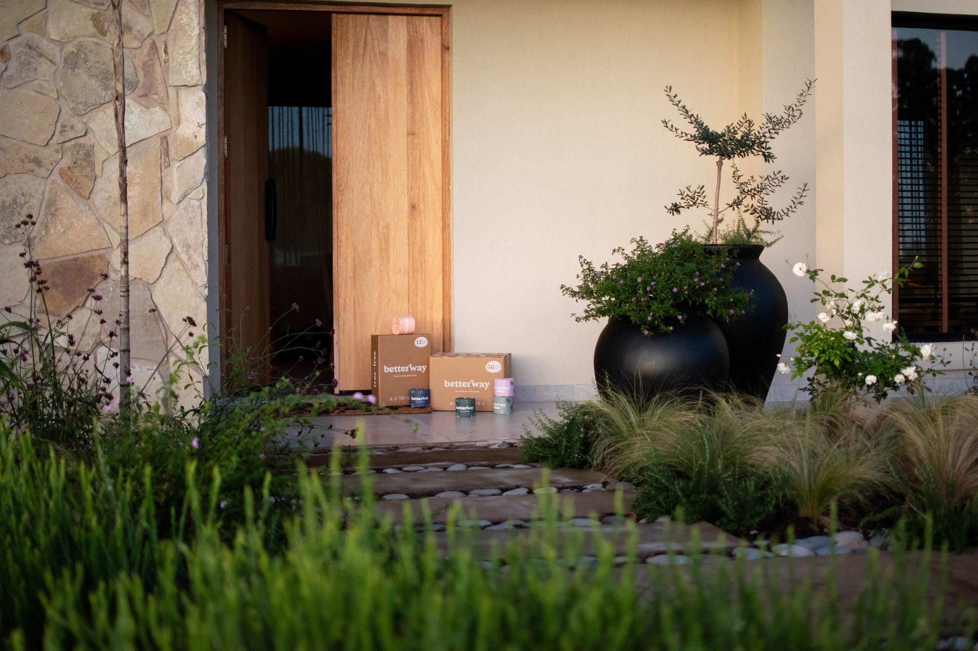 Betterway bamboo paper delivered to a home